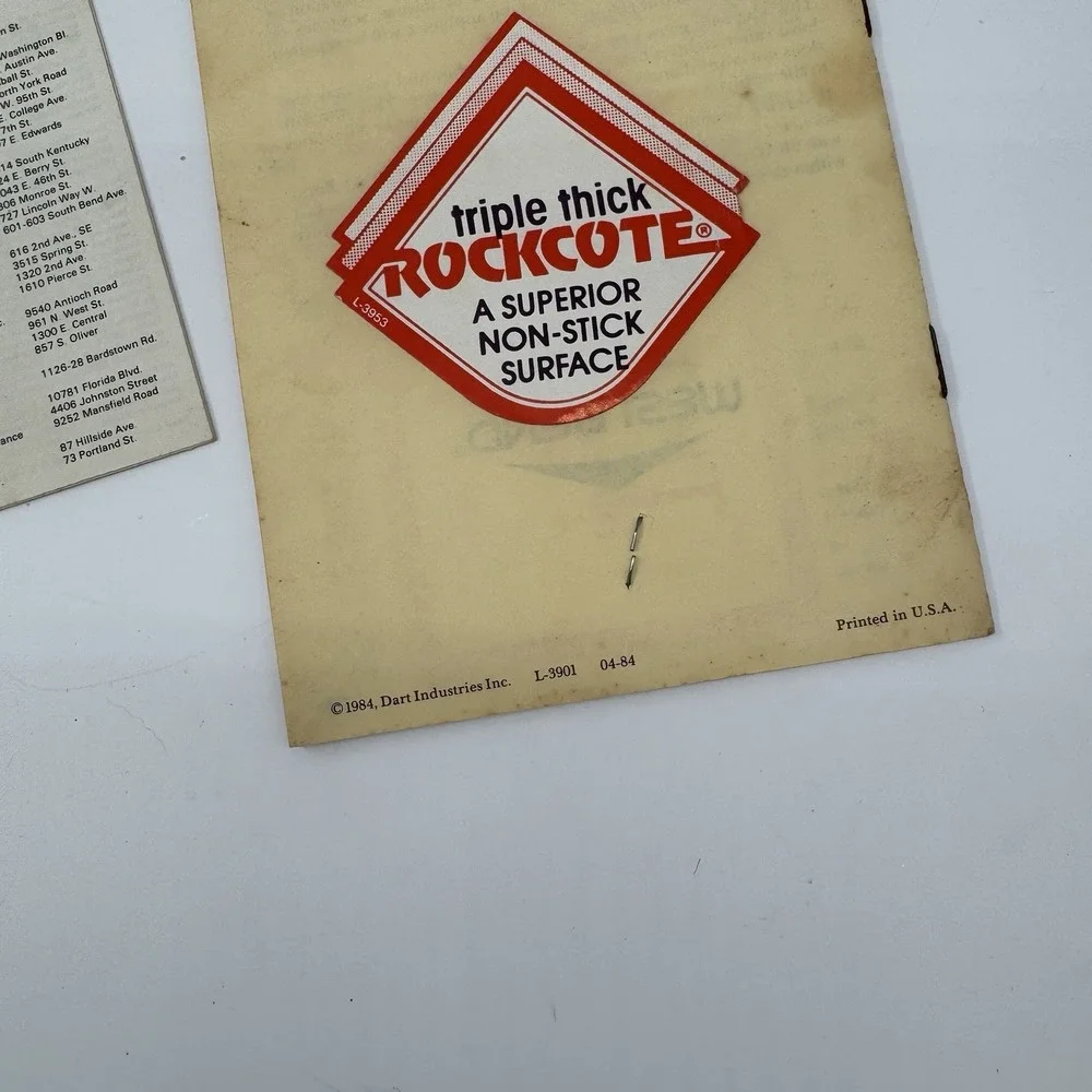 Vintage West Bend‎ 11 Electric Skillet Manual Recipes 1984 USA